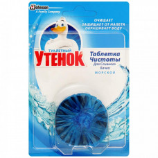 Средство чистящее для сливного бачка Туалетный утенок Морской таблетка 50 г Средство чистящее для сливного бачка Туалетный утенок Морской таблетка 50 г