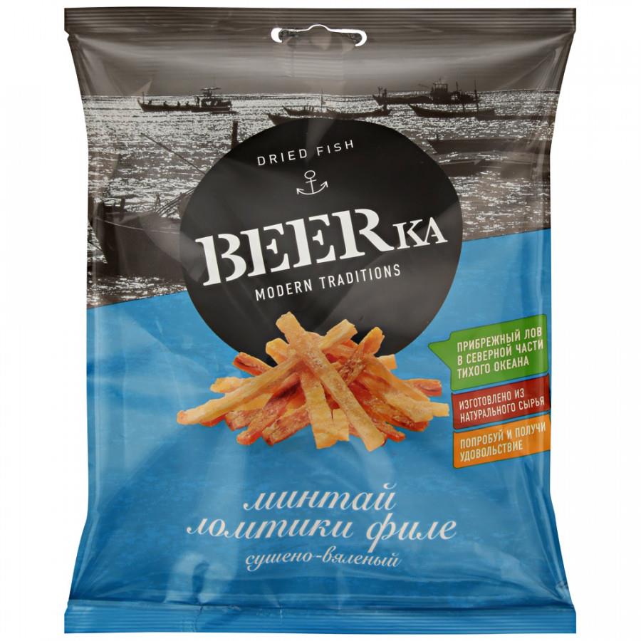 Минтай филе-ломтики BEERka 70 г