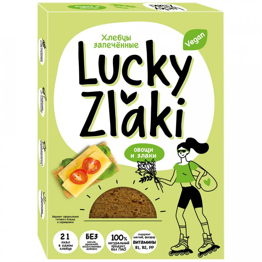 Хлебцы Lucky Zlaki Овощи и злаки запеченные 72 г