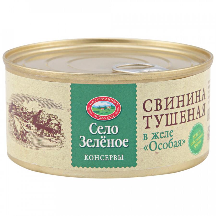 Свинина Село Зеленое Особая тушеная в желе 325 г