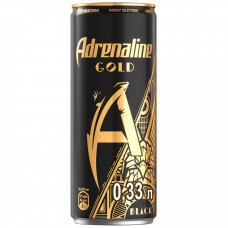 Энергетический напиток Adrenaline Gold Черное золото 0.33 л