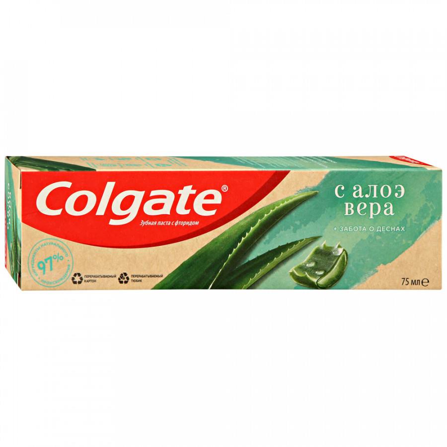 Зубная паста Colgate Naturals Забота о деснах с алоэ вера с натуральными ингредиентами 75 мл