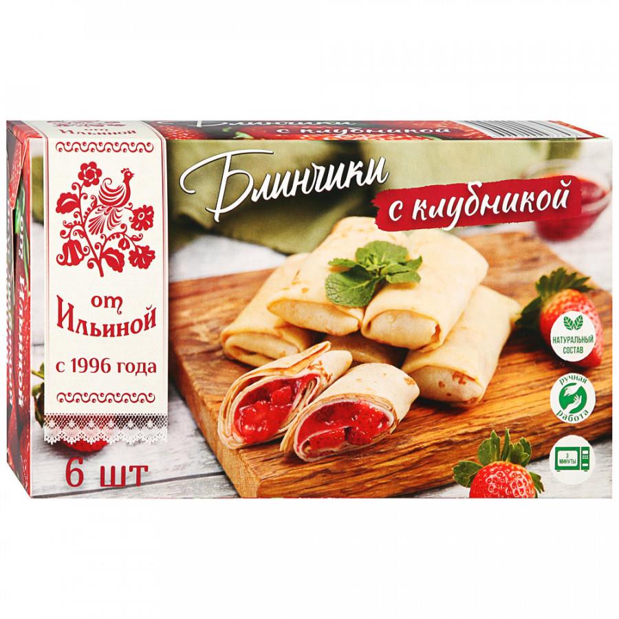 Блины От Ильиной с клубникой замороженные 360 г