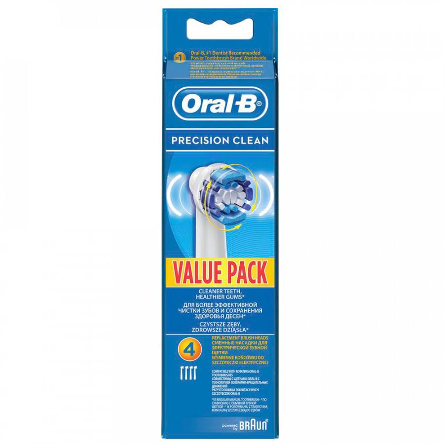 Насадки для электрических зубных щеток Oral-B Precision Clean для эффективной чистки 4 штуки