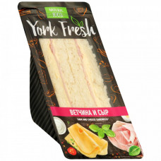 Сэндвич York Fresh с ветчиной и сыром охлажденный 150 г