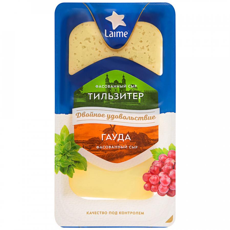 Сырное ассорти Laime Гауда и Тильзитер 50% 160 г