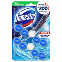 Средство чистящее для унитаза Domestos Power 5 Антиналет Свежесть океана подвесной блок 2 штуки по 55 г