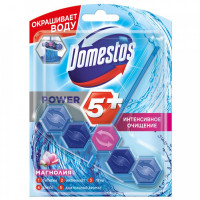 Средство чистящее для унитаза Domestos Power 5+ видимая защита Магнолия подвесной блок 53 г
