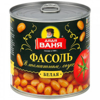 Фасоль Дядя Ваня белая в томатном соусе 400 г