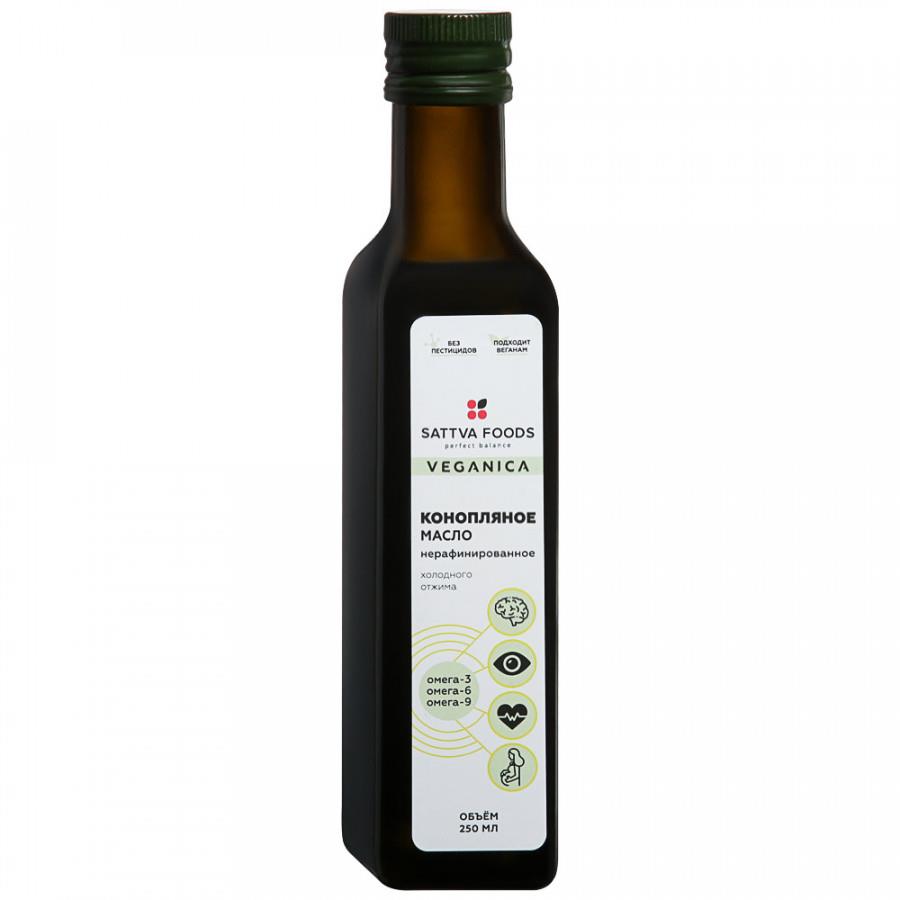 Масло Sattva Foods Pure Hemр конопляное первого холодного отжима 250 мл