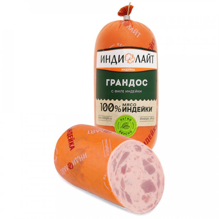 Колбаса вареная ИндиЛайт Грандос с филе индейки 400 г