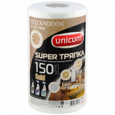 Тряпка Unicum Gold тиснение Вафля 150 листов в рулоне