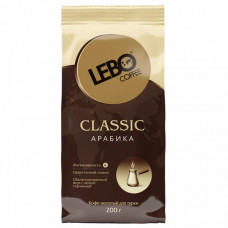 Кофе Lebo Classsic Арабика молотый для турки среднеобжаренный 200 г