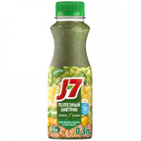 Продукт питьевой J7 Киви Яблоко Ананас Банан и Манго 0.3 л