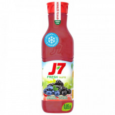 Сок J7 Фруктово-ягодный микс Яблоко Черника Арония Ежевика с мякотью 0.85 л