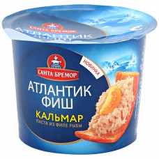 Паста из филе тресковых рыб Санта Бремор Атлантик Фиш с кальмаром 140 г