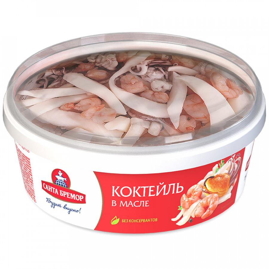 Коктейль из морепродуктов Санта Бремор Классик в растительном масле 300 г