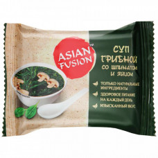 Суп Asian Fusion грибной со шпинатом и яйцом 12 г