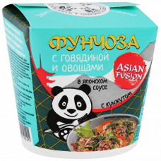 Фунчоза Asian Fusion с говядиной и овощами в японском соусе с кунжутом 68 г