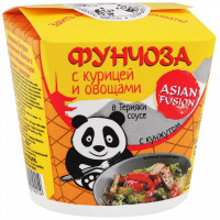 Фунчоза Asian Fusion с курицей и овощами в соусе Терияки с кунжутом 68 г