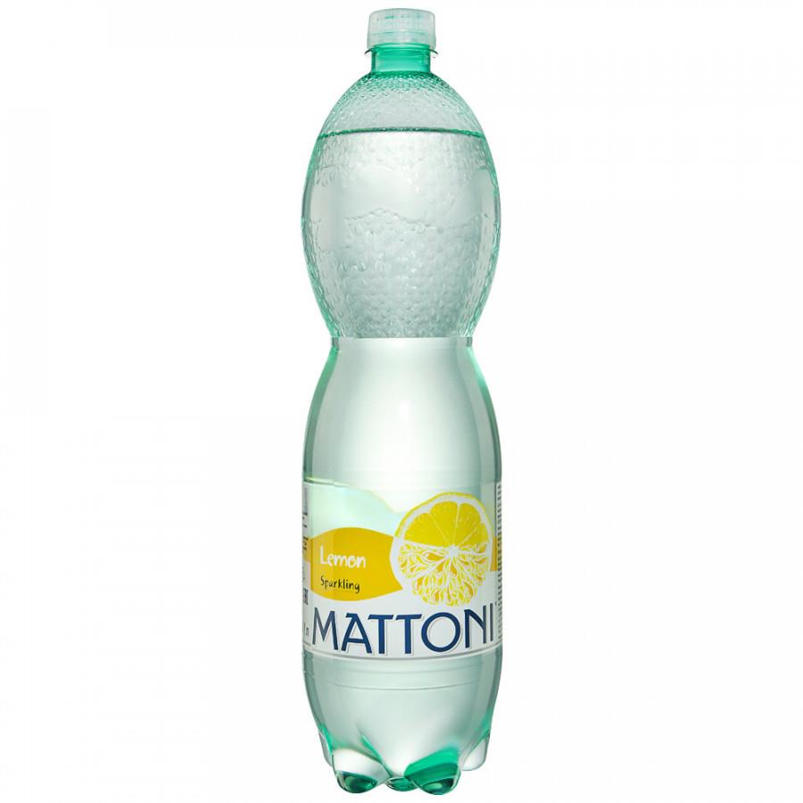 Вода минеральная Mattoni со вкусом Лимона газированная 1.5 л