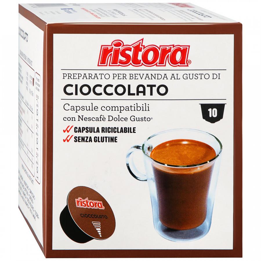 Горячий шоколад Ristora Dolce Gusto 10 капсул по 18 г