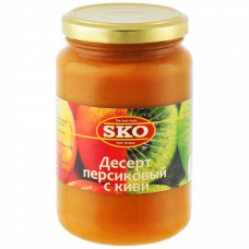 Десерт SKO персиковый с киви 350 г