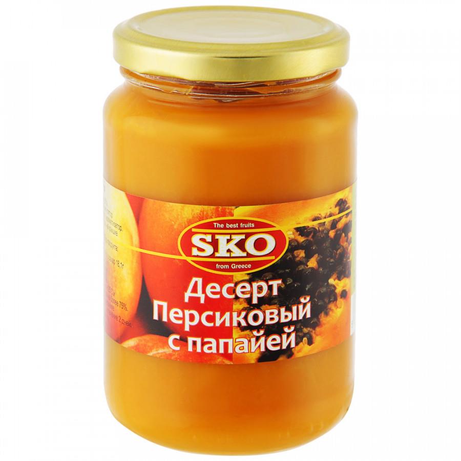 Десерт SKO персиковый с папайей 350 г