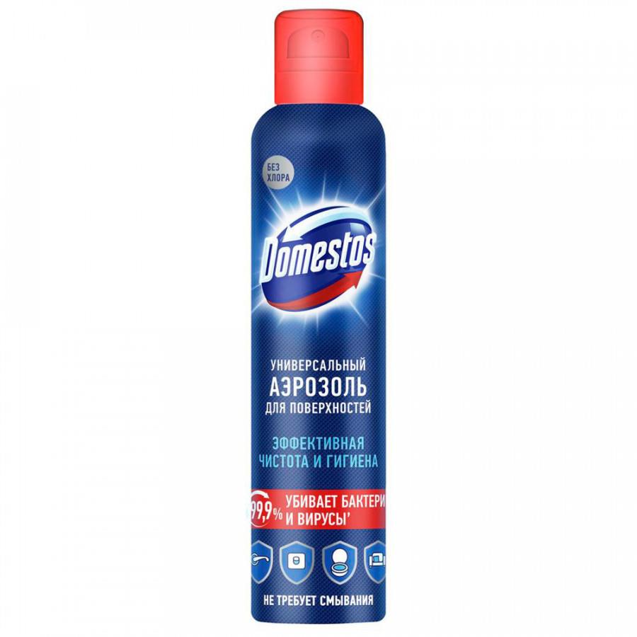 Средство Domestos универсальное для антибактериальной обработки поверхностей дома в большом формате аэрозоль 250 мл