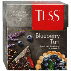 Чай Tess Блюберри Тарт черный 20 пакетиков по 1.8 г