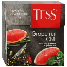 Чай Tess Грейпфрут Чилл черный 20 пакетиков по 1.8 г
