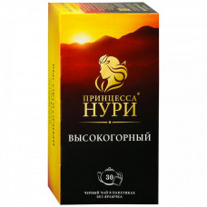 Чай Принцесса Нури Высокогорный черный 30 пакетиков по 2 г
