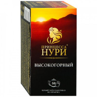 Чай Принцесса Нури Высокогорный черный 50 пакетиков по 2 г