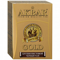 Чай Akbar Gold черный байховый цейлонский крупнолистовой 100 г
