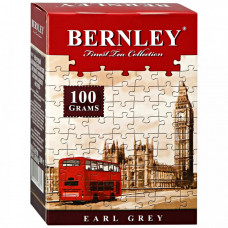 Чай Bernley Эрл Грей черный цейлонский листовой с ароматом бергамота 100 г