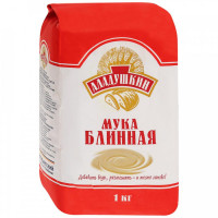 Мука Аладушкин блинная из муки пшеничной 1 сорт 1 кг