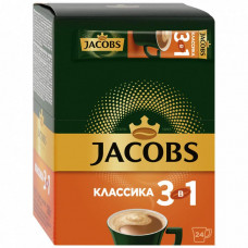 Напиток кофейный растворимый Jacobs 3 в 1 Классика 24 шт х 12 г