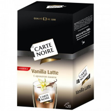 Кофейный напиток растворимый Carte Noire ванила латте 20 шт по 16 г