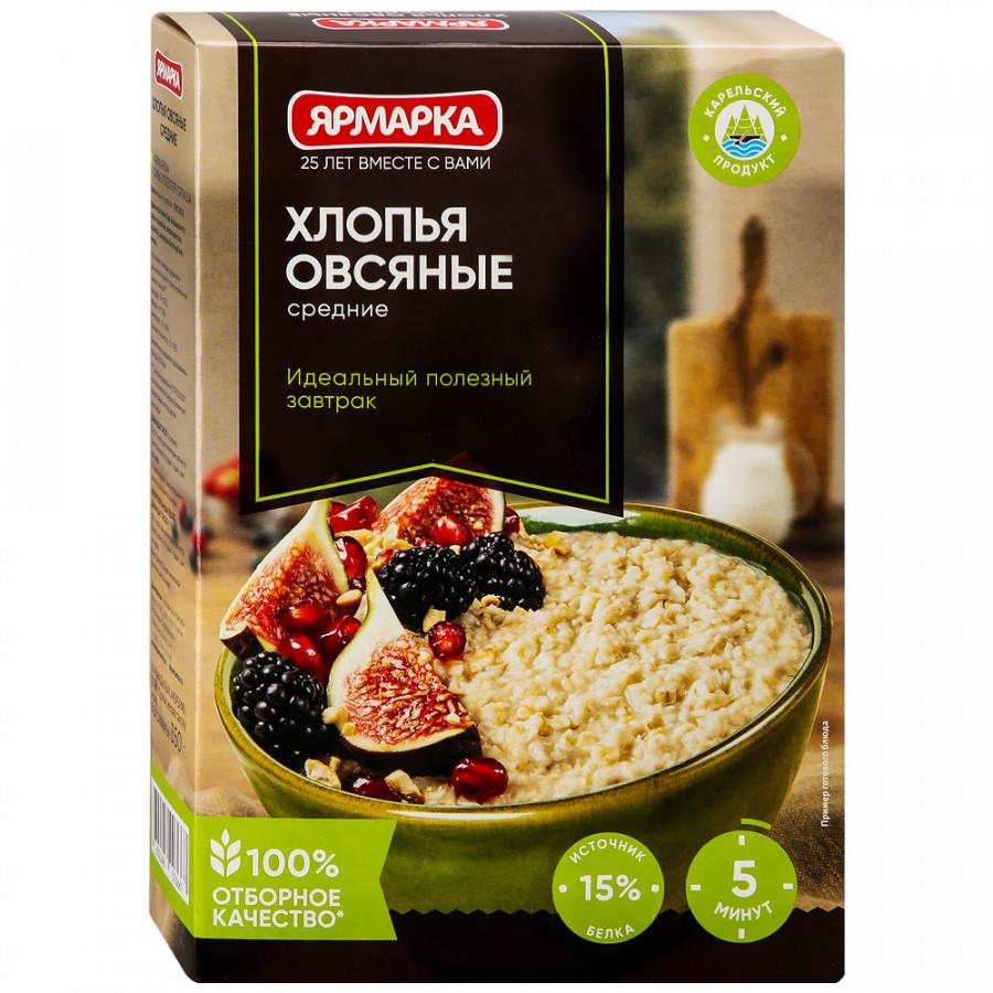Хлопья Ярмарка овсяные средние 350 г