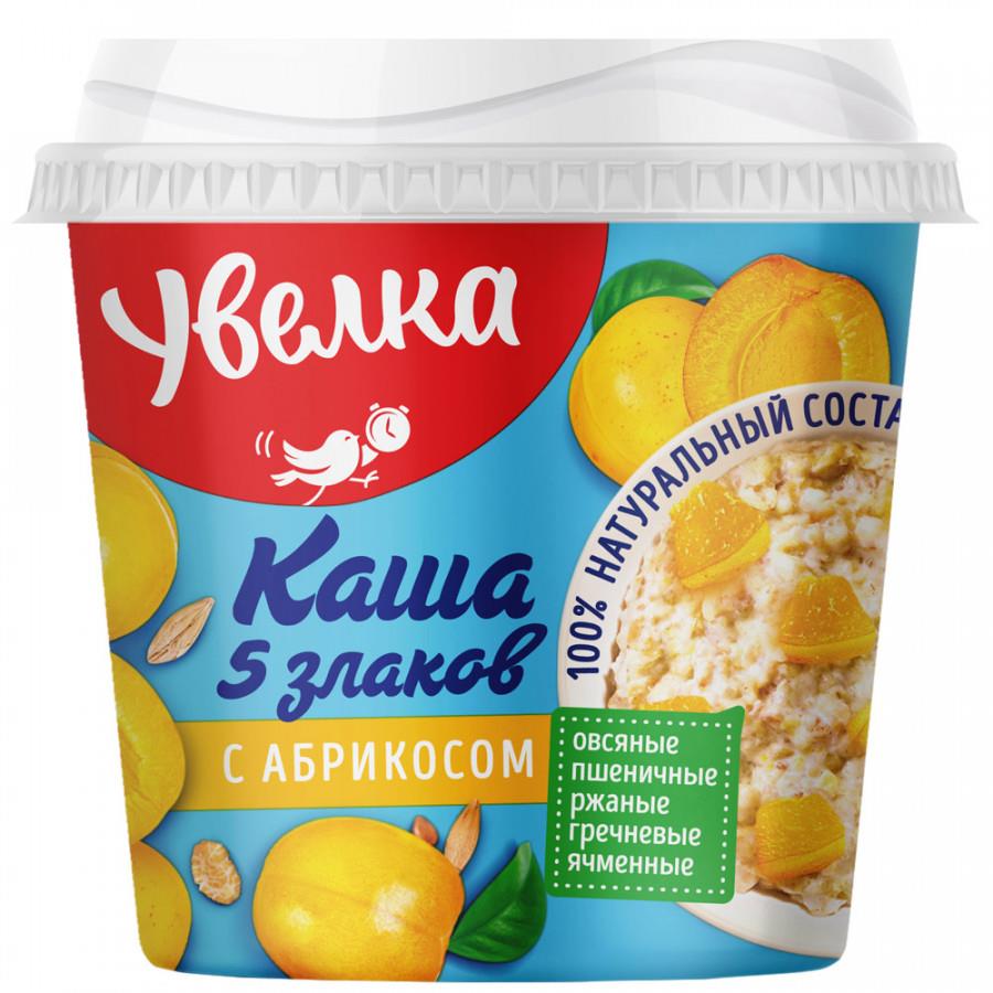 Каша Увелка быстрого приготовления 5 злаков с абрикосом стакан 40 г