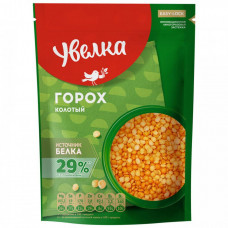 Крупа горох Увелка шлифованный колотый 400 г