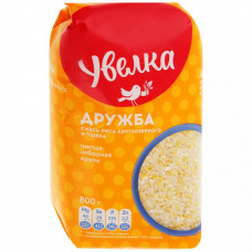 Смесь Дружба Увелка рис круглозерный и пшено шлифованное 800 г