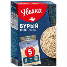 Рис Увелка Бурый 5 штук по 80 г