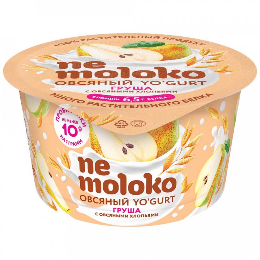 Продукт овсяный Nemoloko YO'GURT Груша-Овсяные хлопья с пробиотиками витаминами и минеральными веществами 130 г