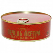Печень осетра ОМК натуральная ж/б 240 г