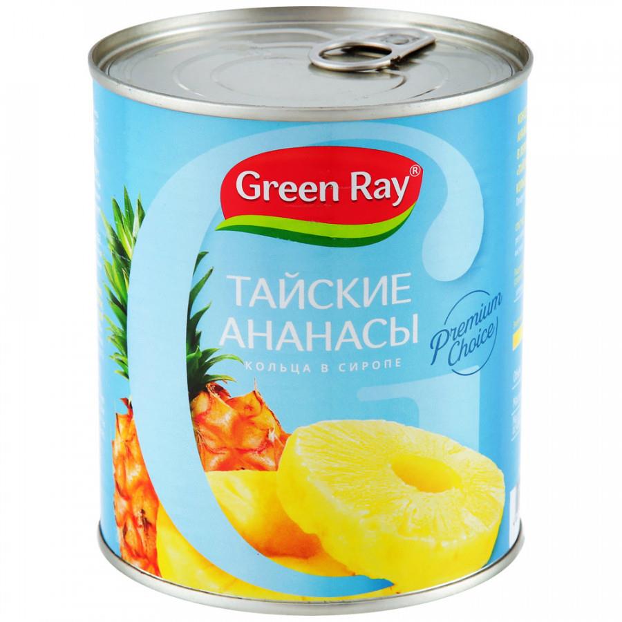 Ананасы Green Ray кольца 850 мл
