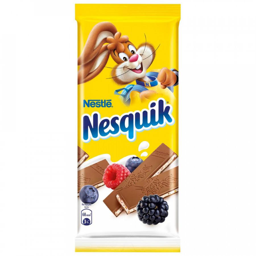 Шоколад Nesquik с молочной начинкой ягодами и злаками 100 г