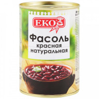 Фасоль Еко красная в собственном соку 400 г