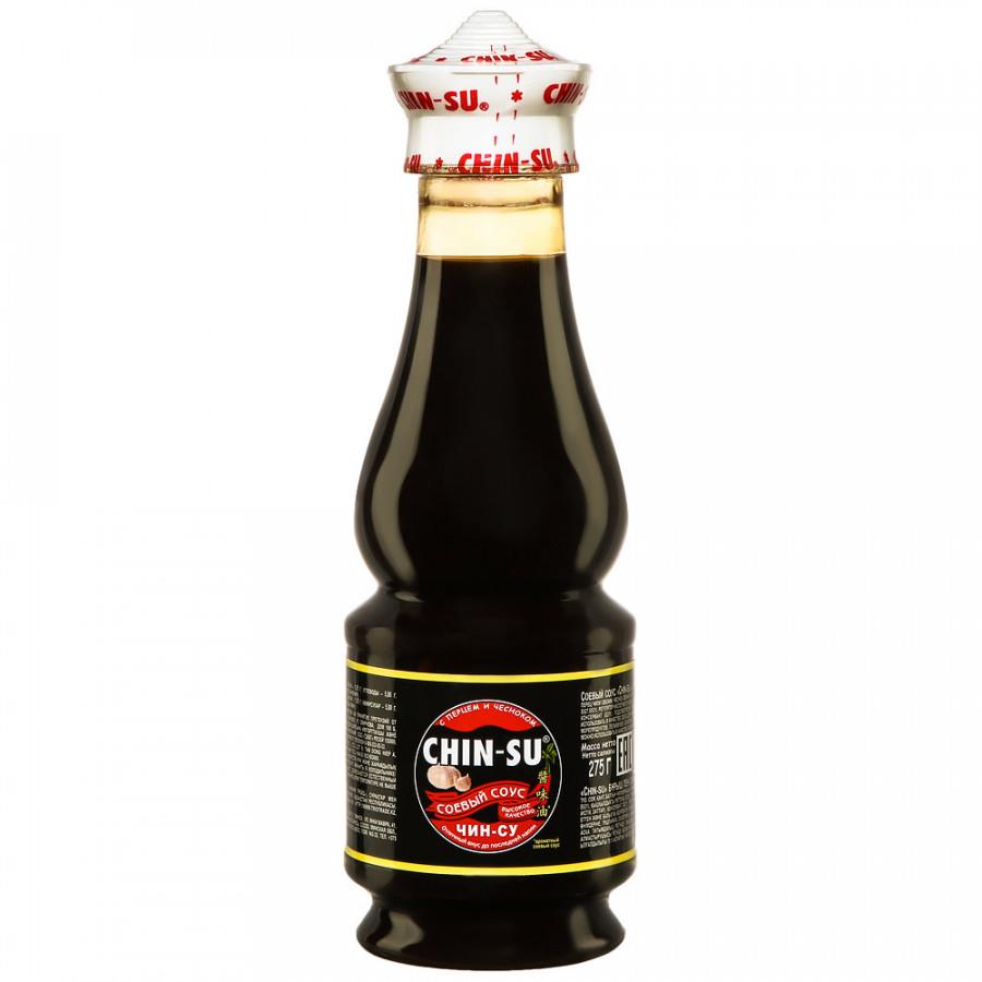 Соус Chin-su соевый с перцем и чесноком 275 г