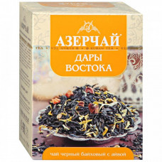 Чай Азерчай черный байховый с айвой Дары востока листовой 90 г